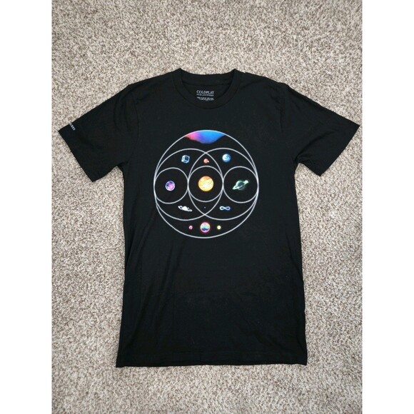 COLDPLAY Gray Music of the Spheres 2022 Live Tour Concert Size Medium - Picture 1 of 7